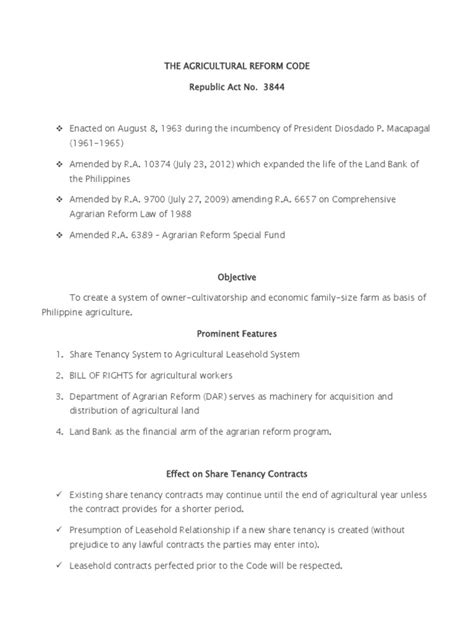 ra 3844 summary|RA 3844 Salient Points .